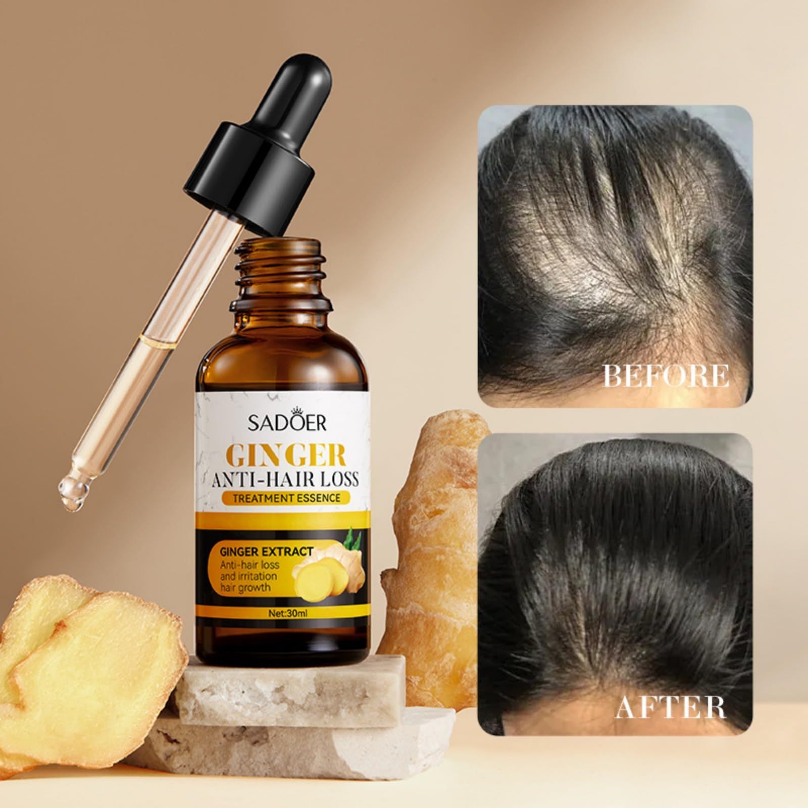 Ginger extract hair care product